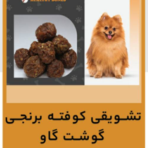 تشويقي سگ – کوفته برنجي گوشت گاو 100g
