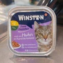 ووم گربه با طمع مرغ وينستون 100g