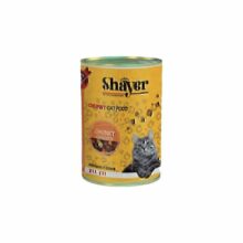 کنسرو گربه شاير تيکه هاي مرغ 400g
